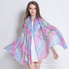 Comfortable and Soft Silk Paj Tie-Dyed Scarf